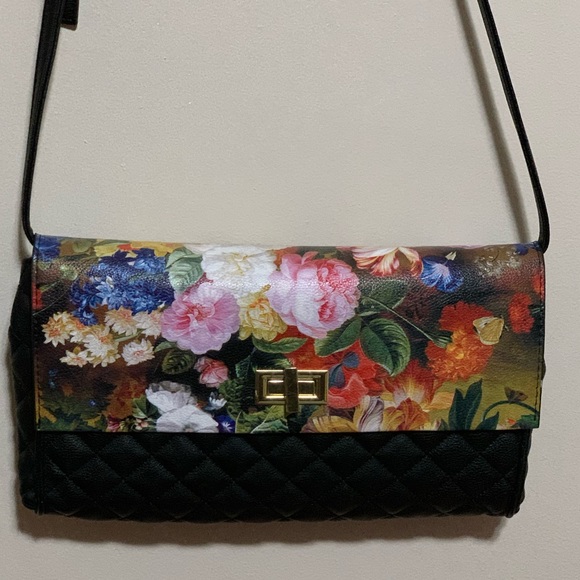 Floral Madden Girl crossbody/clutch - Picture 1 of 4